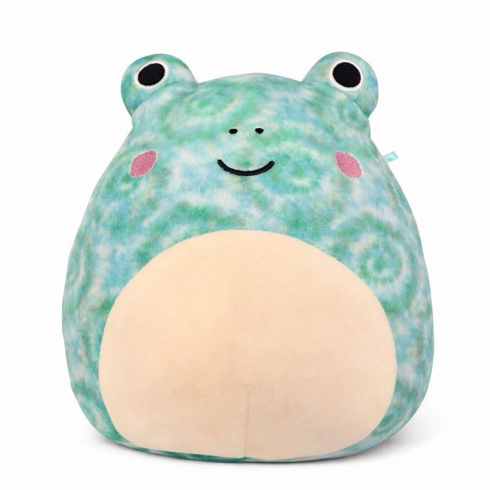 Squishmallows Ferdie The Frog 12" Plush, Blue & Green Tie-Dye, 2022, RARE P12